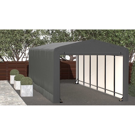 Shelterlogic ShelterTube Wind and Snow-Load Rated Garage, 10x27x8 Gray SQAACC0103C01002708
